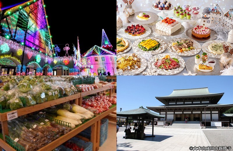 【千葉】無数の煌めきに包まれて★光の芸術【東京ドイツ村】イルミネーション鑑賞！×【インターナショナルガーデンホテル成田】で贅沢ランチビュッフェ♩成田山新勝寺散策と空の駅でお買い物！