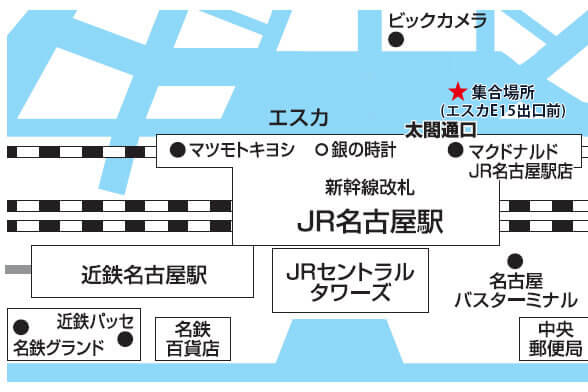 JR名古屋駅 西側 太閤通口広場