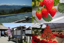 冬のほっこり“ととのい旅”♪絶景温泉*ほったらかし温泉&シーズン開幕!初物いちご狩り食べ放題《甲州ワインビーフ陶板焼き御膳ランチ付き》