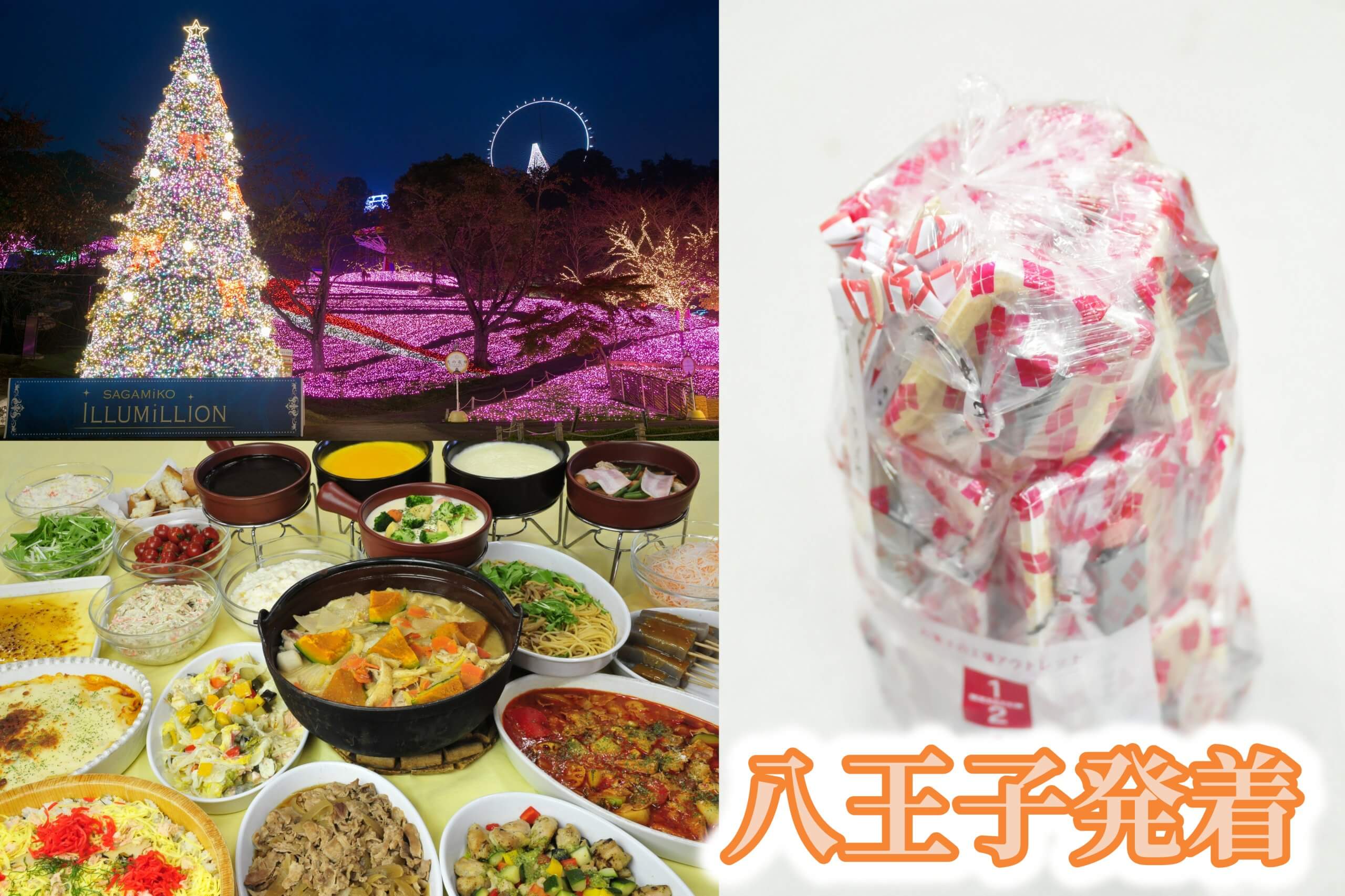 ＜八王子発＞キラメキの冬☆関東最大級約６００万球の光の祭典『さがみ湖イルミリオン』と人気の桔梗信玄餅詰め放題！スイス＆甲州郷土料理ビュッフェにハイジの村散策♪