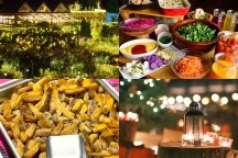 一面が煌めく絶景★らぽっぽなめがたファーマーズヴィレッジで大学芋詰め放題&いばらきフラワーパーク「Moonlight Rose Garden」&地元で大人気のビュッフェランチ♪