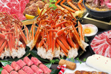 \お腹も運気も満タンに!/近江牛×3種のカニW食べ放題と日本海産紅ズワイガニ詰め放題の超豪華お土産付き!美濃・近江のパワースポットを巡る『三社参り』