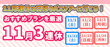 11月3連休